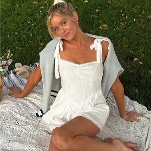 SHOW ME YOUR MUMU Regal Romper In White